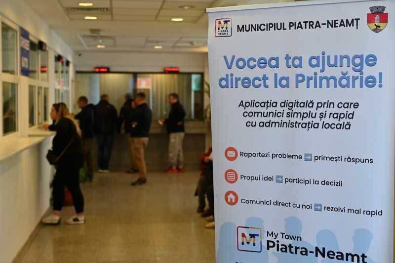 Piatra-Neamt lanseaza My Town, platforma digitala care leaga cetatenii de primarie