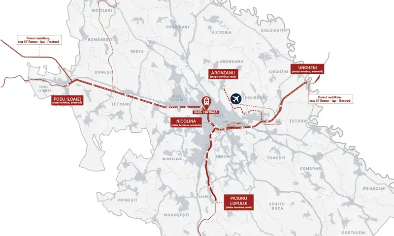 Trenul metropolitan, coloana vertebrala a mobilitatii din zona Iasi