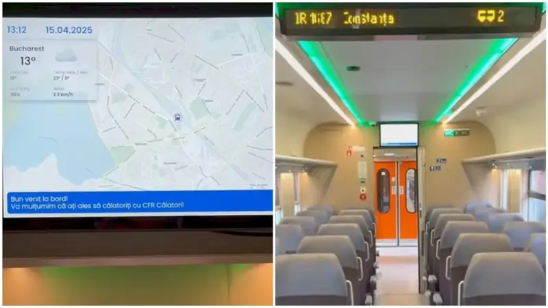 Primul tren modernizat cu fonduri PNRR intră în circulație pe ruta București-Constanța