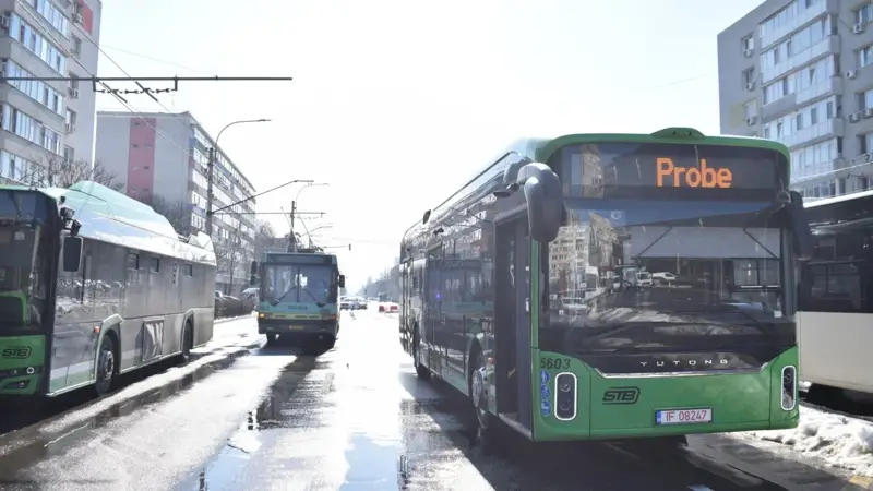 Troleibuzele Yutong U12 au intrat in probe pe traseele STB din Bucuresti