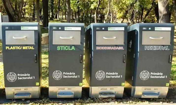 Sectorul 1 instalează coșuri inteligente cu compactare automată în 17 locații
