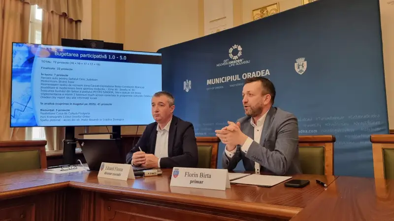 Oradea pariază pe investiții record în 2025: peste jumătate din buget merge în dezvoltare