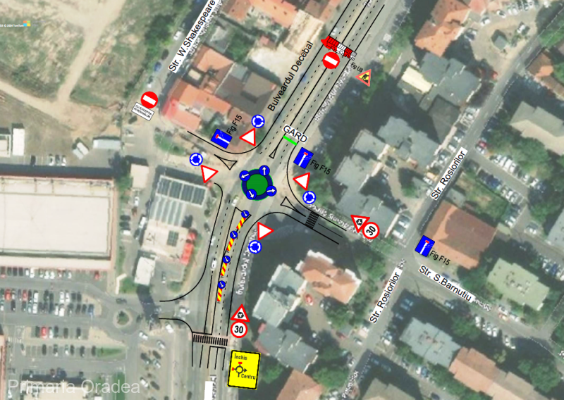 Oradea sapă un pasaj subteran pe Decebal și promite finalizarea în trei luni