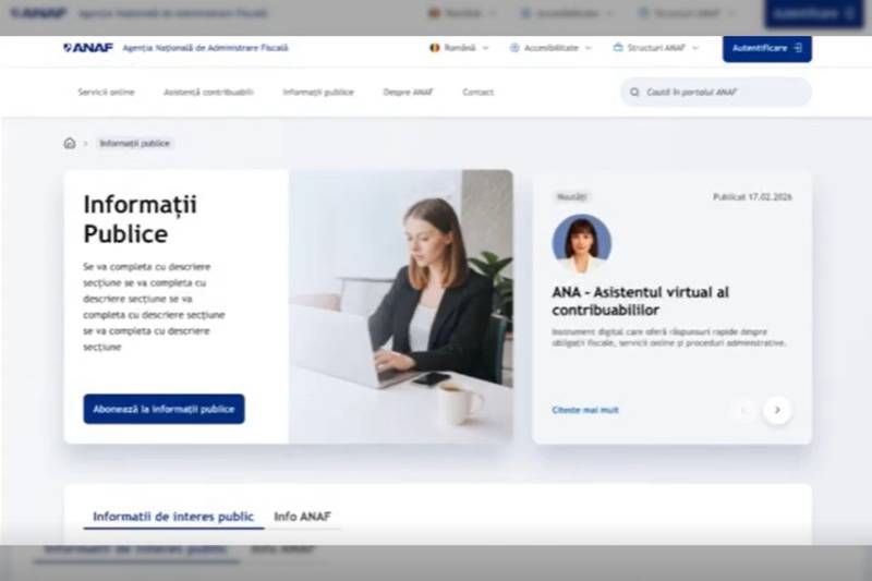 Noul portal ANAF vine din vara aceasta: SPV extins, formulare inteligente și programări online