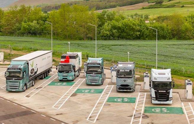 Cel mai mare hub de încărcare electrică din România, deschis pe A1 la Miercurea Sibiului
