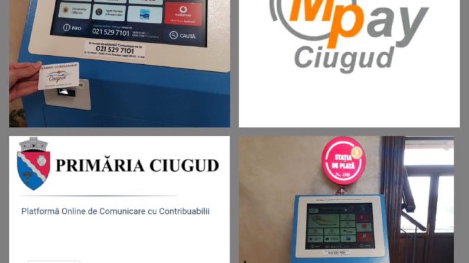 Ciugud, patru soluții smart pentru plata taxelor și impozitelor locale