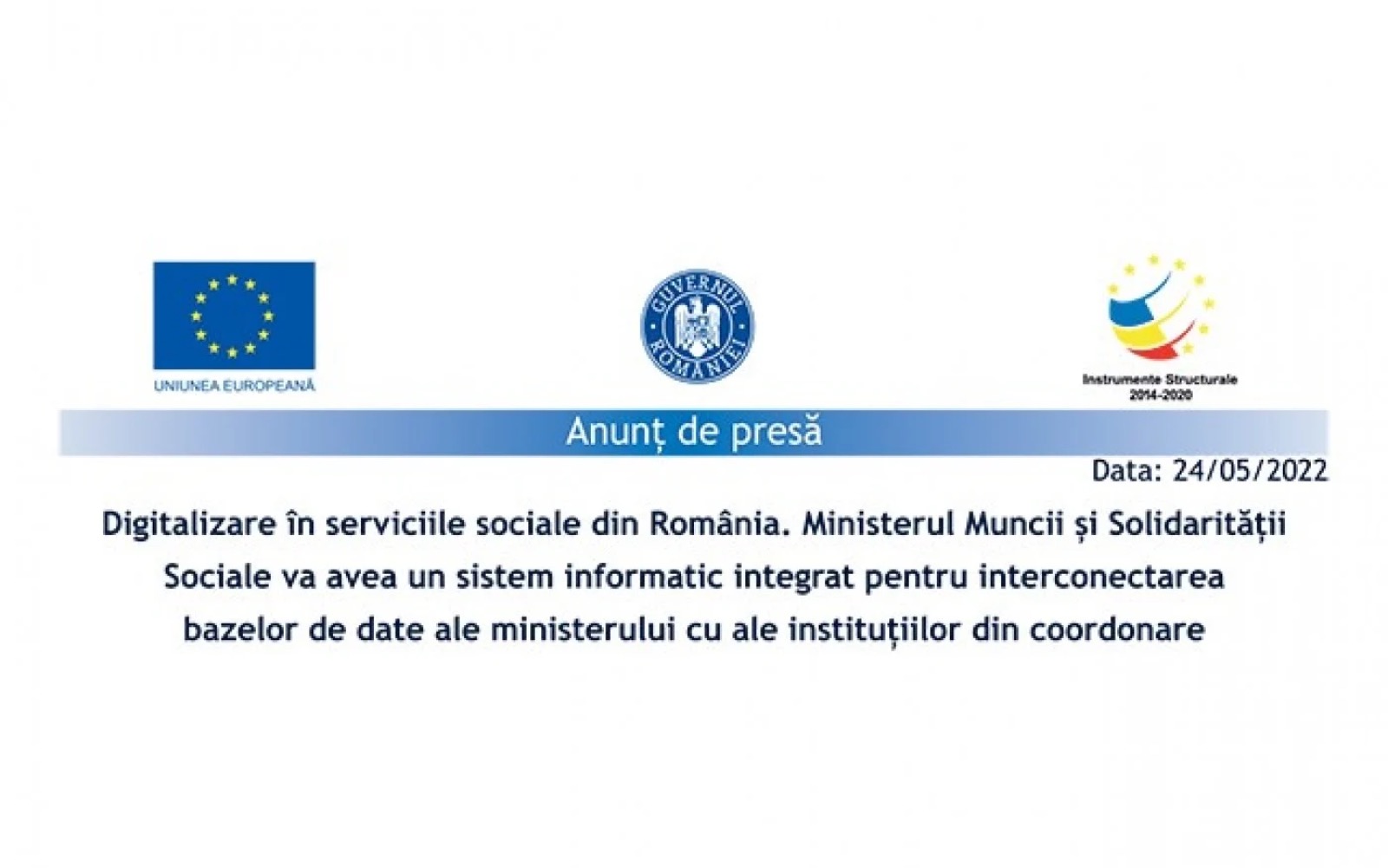 Ministerul Muncii construiește un HUB digital pentru serviciile sociale, cu 133 de milioane de lei de la UE