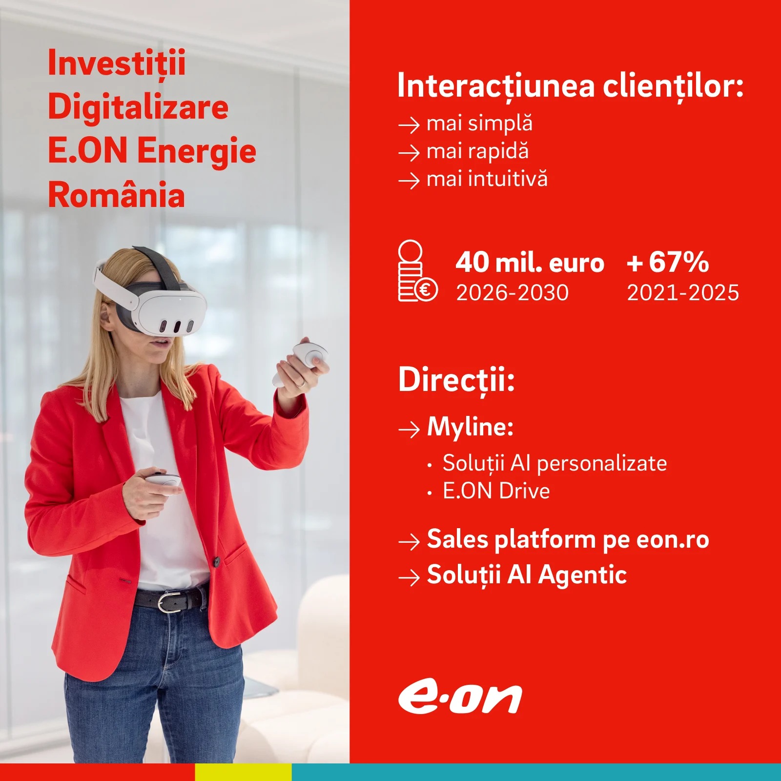 E.ON Energie România anunță 40 de milioane de euro pentru digitalizare și inteligență artificială până în 2030