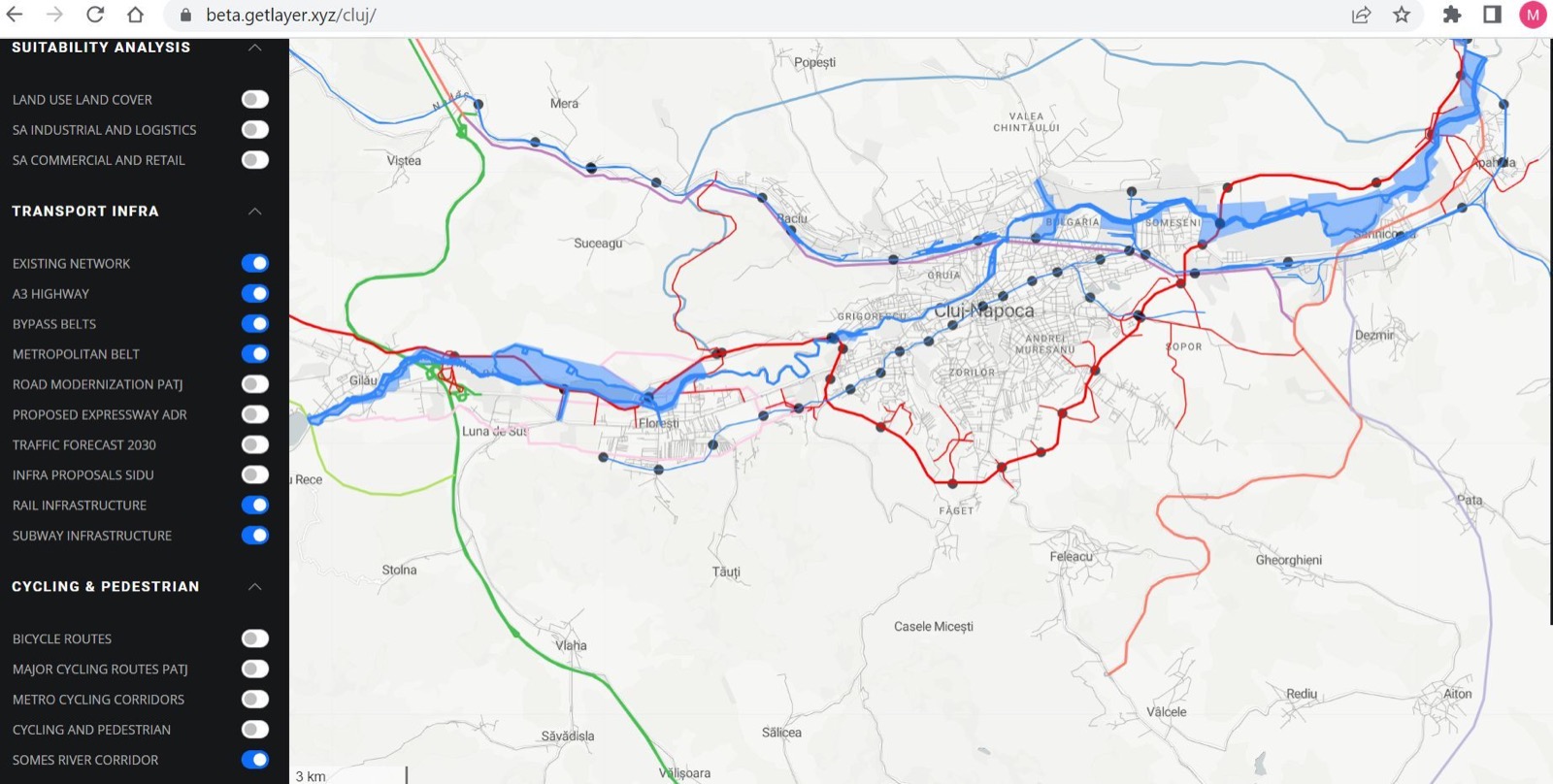 Zona Metropolitană Cluj adună pe o singură hartă regulile de construire, proiectele de infrastructură și stațiile de încărcare