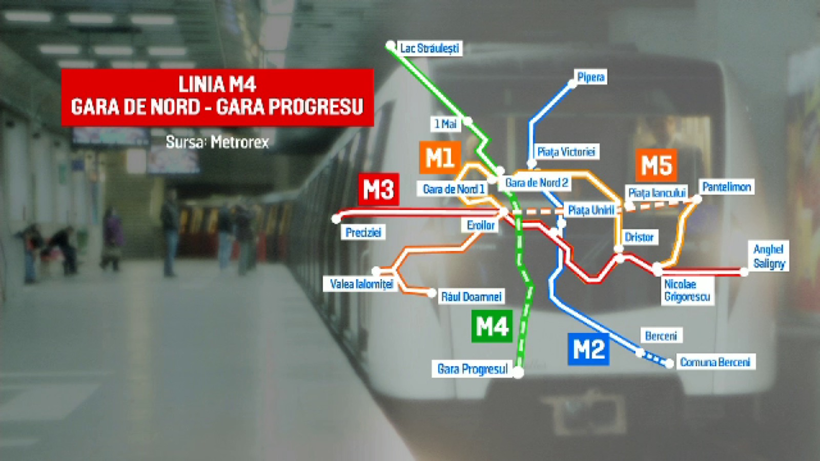 Linie nouă de metrou în București: planul urbanistic pentru traseul Gara de Nord - Gara Progresul, în dezbatere publică